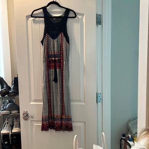 Lucky Brand Crochet Dress Size L